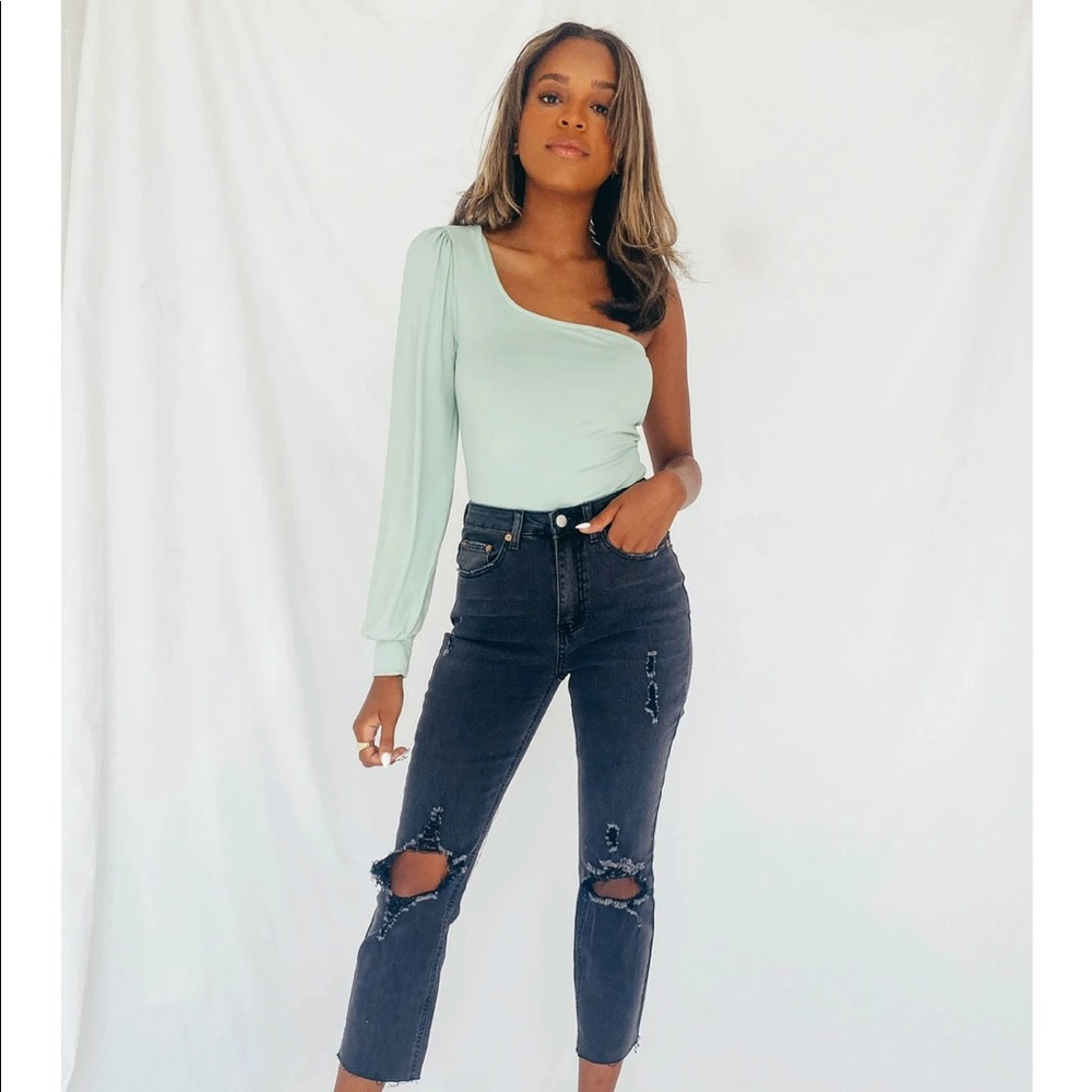 SOLD Queen Bee Bodysuit in Sage